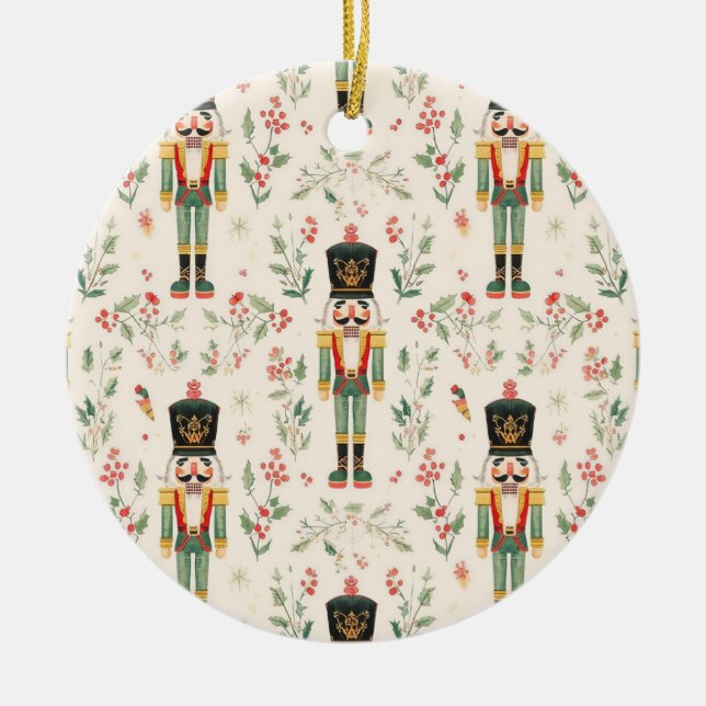 Nutcracker Julgransprydnad Keramik (Framsidan)