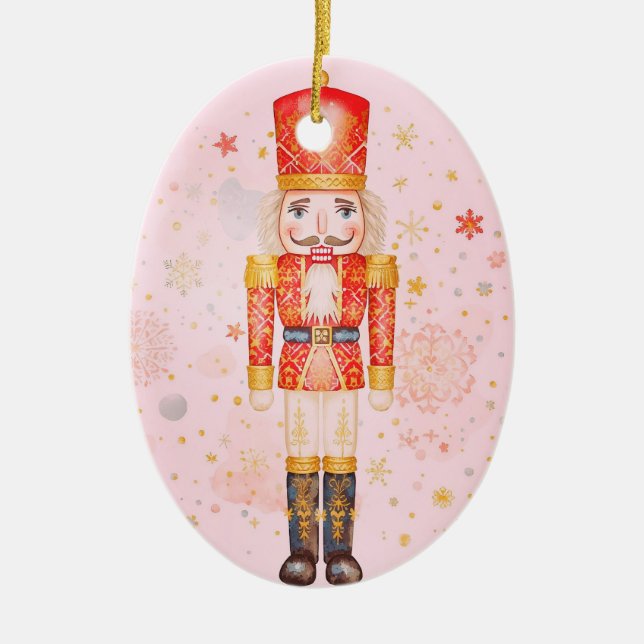 Nutcracker Julgransprydnad Keramik (Framsidan)