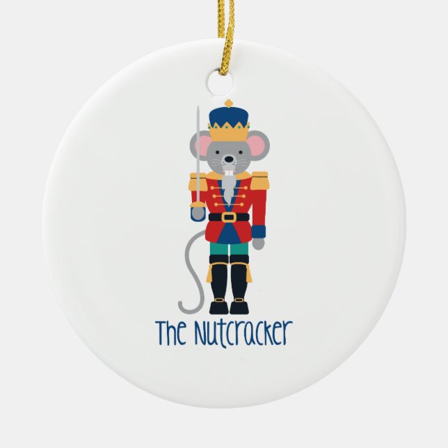 Nutcracker Julgransprydnad Keramik (Framsidan)