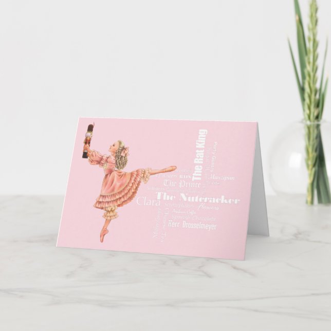 Nutcracker Julhälsningar kort (Framsida)