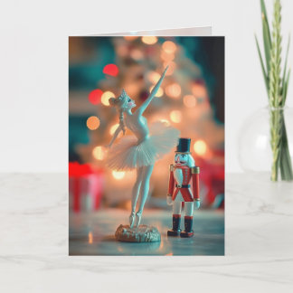 Nutcracker-julhälsningskort - 5 x 7 tum tack kort