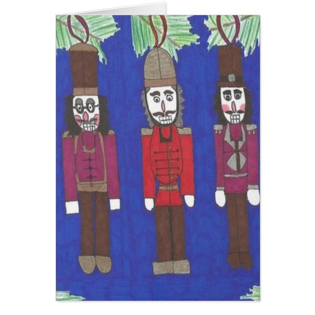 Nutcracker-julhälsningskort Hälsningskort (Framsidan)