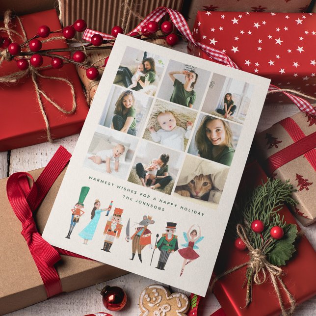 Nutcracker | Juli-Helgdag | Fotokort Julkort (Nutcracker traditional classic Christmas Photo greeting card)