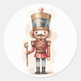 Nutcracker-julklackarna Runt Klistermärke