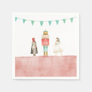 Nutcracker-julklackor Napkins Pappersservett