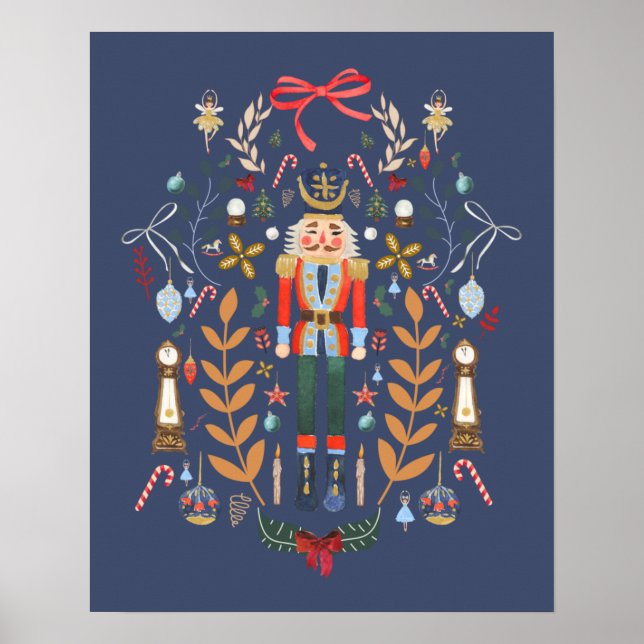 Nutcracker-julklaffen Poster (Framsidan)