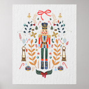 Nutcracker-julklaffen Poster