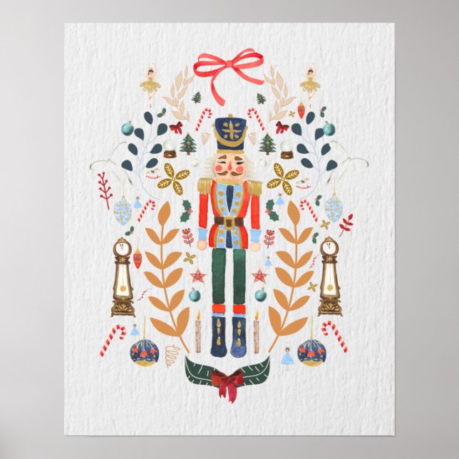 Nutcracker-julklaffen Poster (Framsidan)