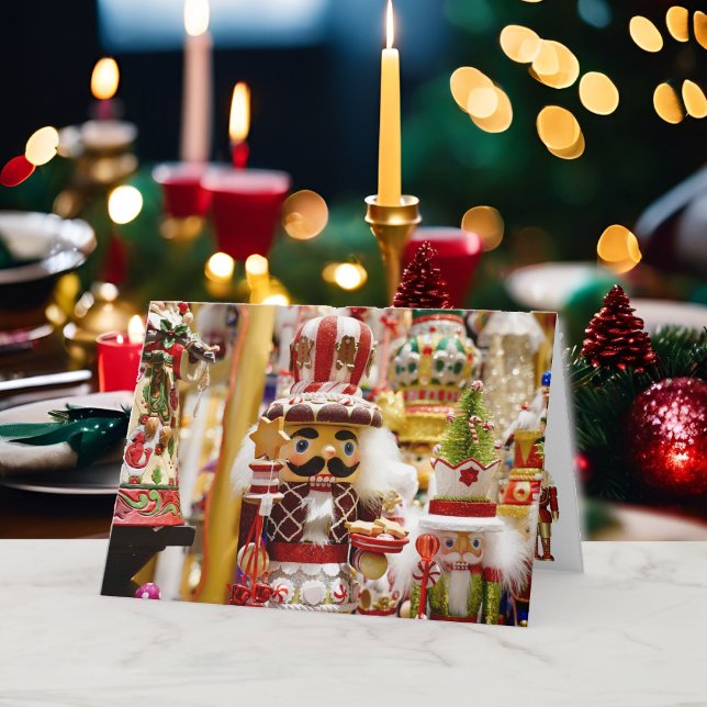 Nutcracker-julklapp Anpassa text Namnteckning Helgkort (Skapare uppladdad)