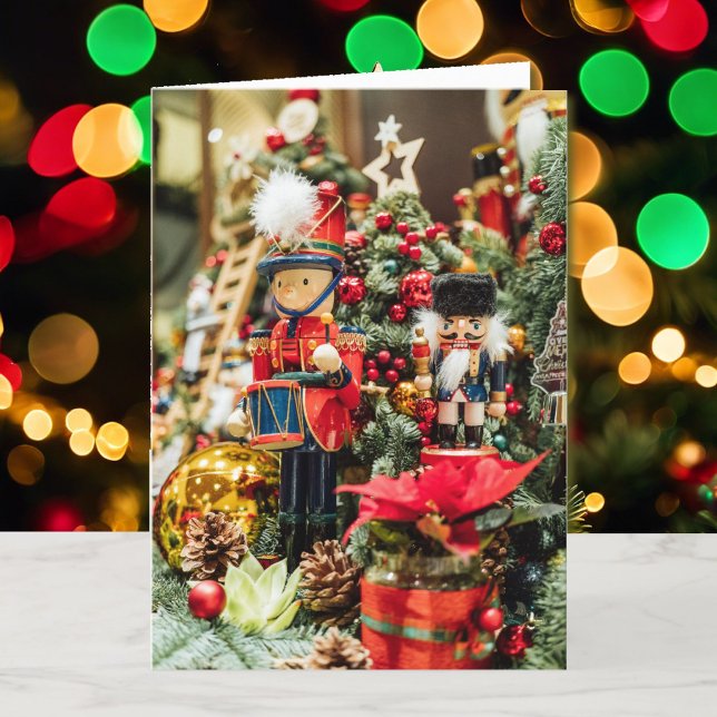 Nutcracker-julklapp Anpassa text Namnteckning Helgkort (Skapare uppladdad)