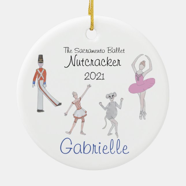 Nutcracker Keepsak Ornament (anpassningsbar) (Baksidan)