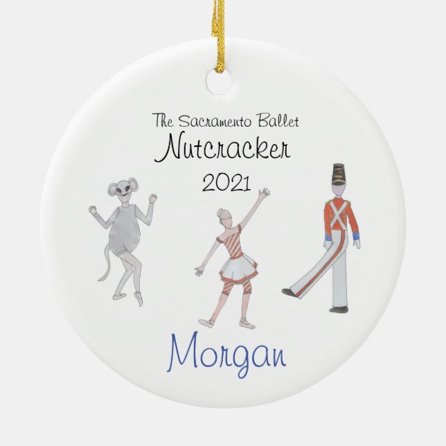 Nutcracker Keepsak Ornament (anpassningsbar) (Baksidan)