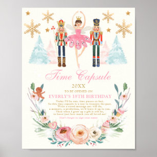 Nutcracker Land av sötsaker Tidskapsel Poster
