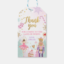 Nutcracker Land of Sweets Girl Favor Tack Presentetikett
