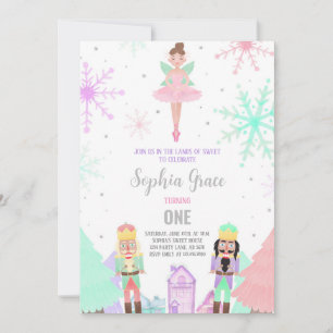 Nutcracker Land of Sweets Winter Inbjudningar