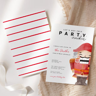 Nutcracker Låt oss få den här party-krackin-Helgda Inbjudningar