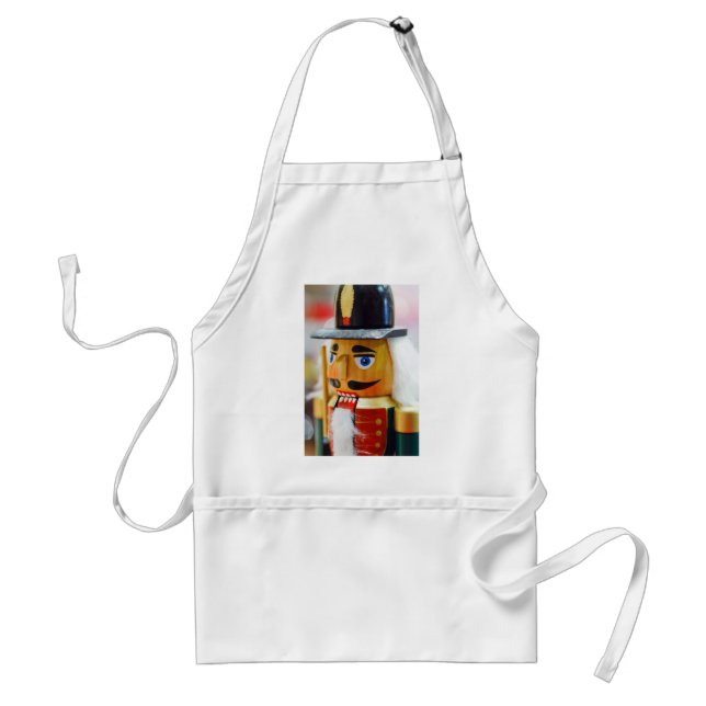 Nutcracker Leksak Cute Colorbering Design Julkonst Förkläde (Framsidan)