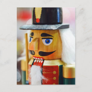 Nutcracker Leksak Cute Colorbering Design Julkonst Helg Vykort