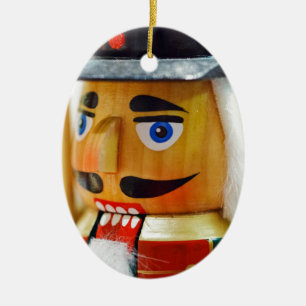 Nutcracker Leksak Cute Colorbering Design Julkonst Julgransprydnad Keramik