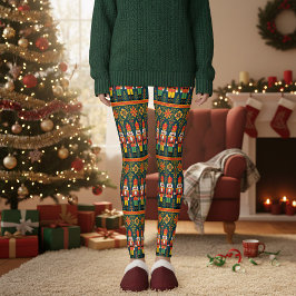 Nutcracker Leksak Soldier jul Helgdag Leggings