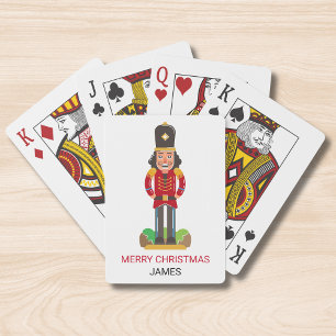 Nutcracker Leksak Soldier jul Personlig Namn Casinokort