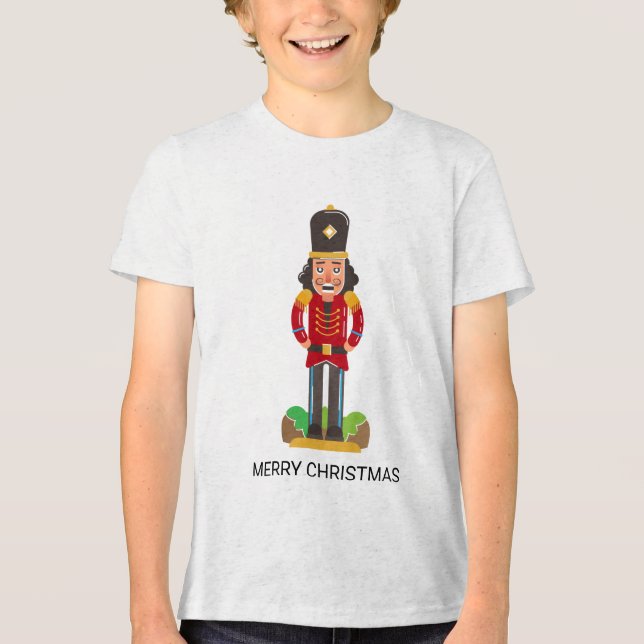 Nutcracker Leksak Soldier jul Personlig Namn T Shirt (Framsida)