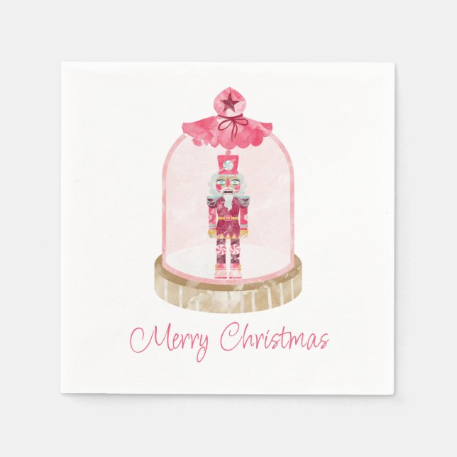 Nutcracker Leksak Soldier Julfest Pappersservett (Framsidan)