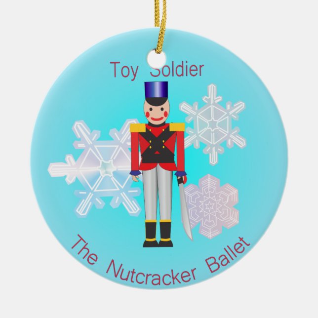 Nutcracker - Leksak Soldier Julgransprydnad Keramik (Framsidan)