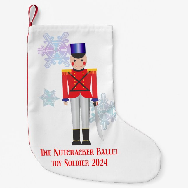 Nutcracker Leksak Soldier-julklapp Liten Julstrumpa (Framsidan)