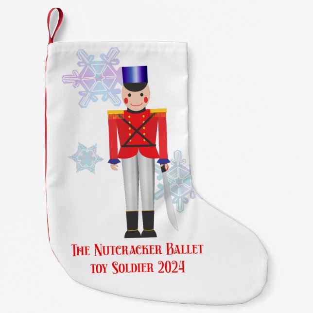 Nutcracker Leksak Soldier-julklapp Liten Julstrumpa (Framsidan)