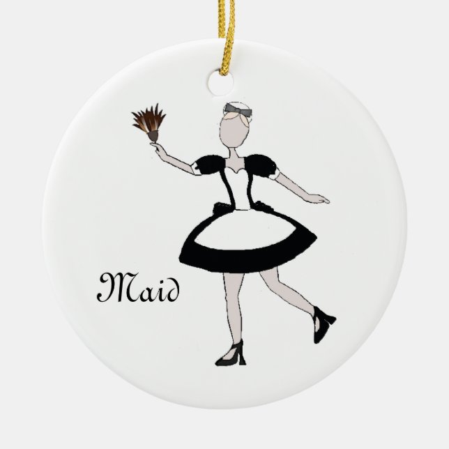 Nutcracker Maid Keepsak Ornament (Framsidan)