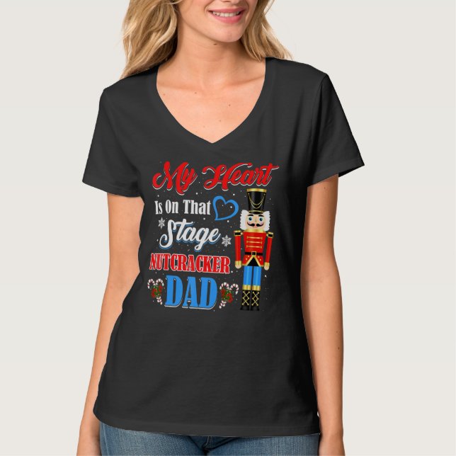 Nutcracker Mamma Kärlek Ballet Dance Mamma T Shirt (Framsida)