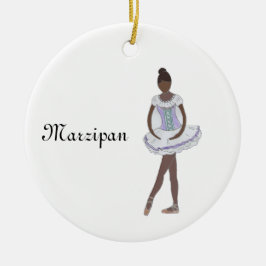 Nutcracker Marzipan Keepsak Ornament-Anpassade Julgransprydnad Keramik