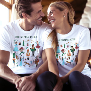 Nutcracker Matching Familjens julbalett T Shirt