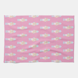 Nutcracker med Candy cane Kökshandduk