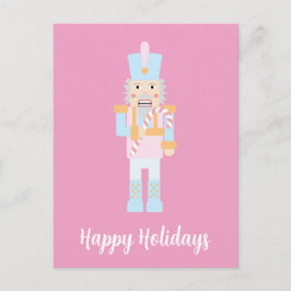 Nutcracker med Candy cane med Hälsning Vykort