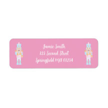 Nutcracker med returadressetikett Candy cane