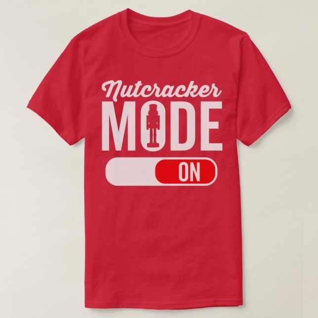 Nutcracker Mode på Ballet Kärlek jul Ballerina T Shirt (Design framsida)