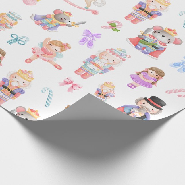 Nutcracker Mönster Presentpapper (Hörn)