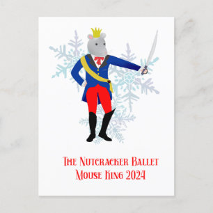 Nutcracker Mouse Kung 2024 Vykort