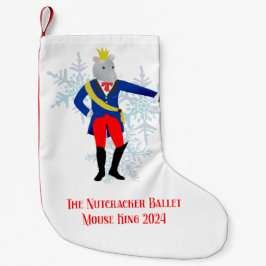 Nutcracker Mouse Kung, julstock Liten Julstrumpa