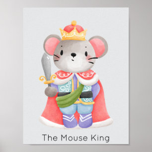 Nutcracker Mouse Kung Pastel-jul Poster