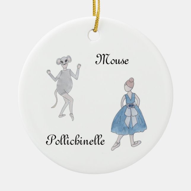 Nutcracker Mouse/Pollichinelle Keepie Ornament (Framsidan)