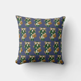 Nutcracker Navy Blue Dark Academia Cushion Kudde