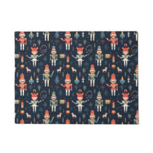 Nutcracker Navy Blue Festive jul