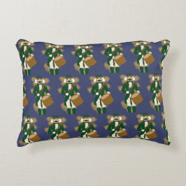 Nutcracker Navy Blue Rectangular Cushion Prydnadskudde