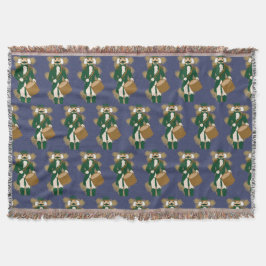 Nutcracker Navy Blue Woven Blanket Filt
