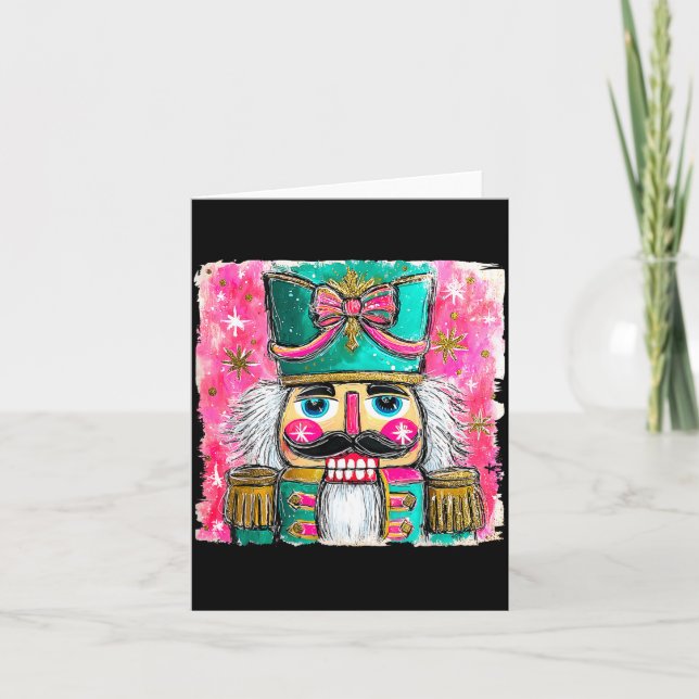 Nutcracker Nuts Xmas Pajamas Holiday Christmas Wat Kort (Framsida)