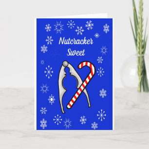 Nutcracker och Candy cane-julkort Kort