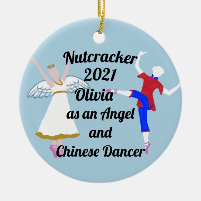 Nutcracker Ornament - Angel och kinesisk (Framsidan)